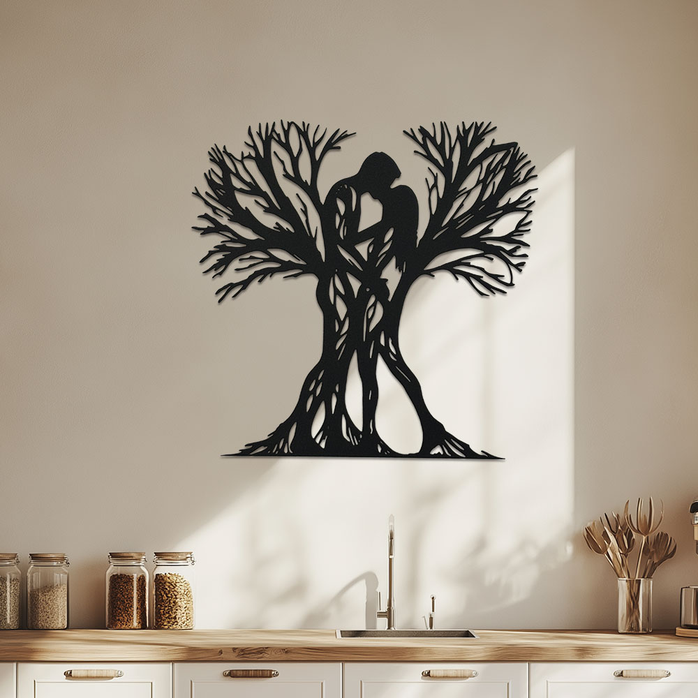 Home Office Room Inspiration - Sculpture d'arbre en métal d'inspiration vintage