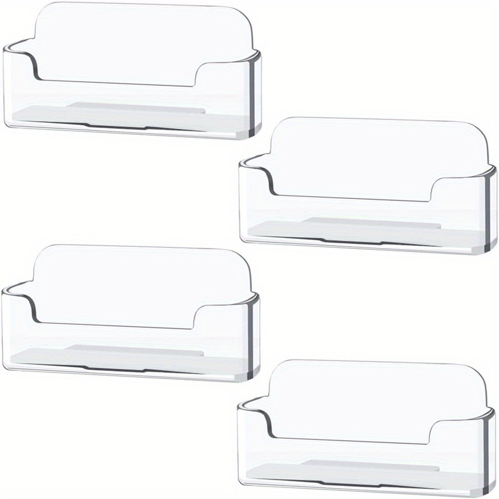 Document Holder Stand - Porte-cartes de visite en plastique transparent,