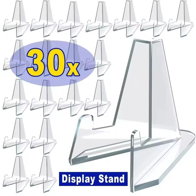 Document Holder Stand - 30-1PCS Présentoir triangulaire en acrylique mini