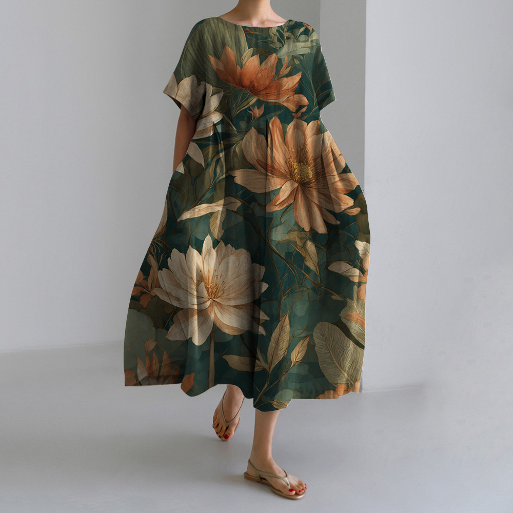Home Office 2024 - 2024 Vintage Floral Élégant Femmes de