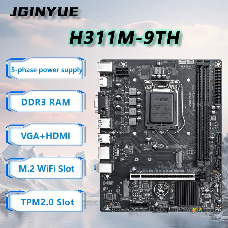 Home Office Budget - Carte mère JGINYUE H110 compatible Intel