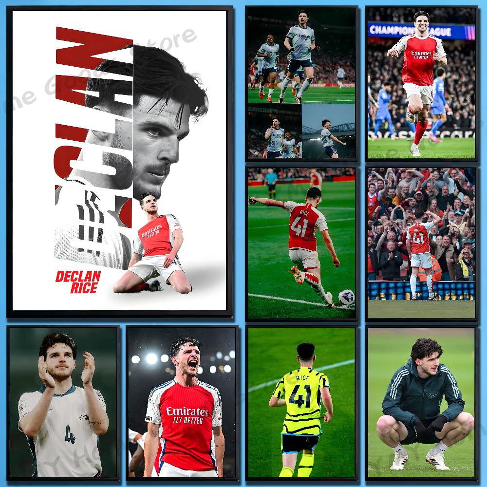 Home Office England - Affiche de football anglais D-Declan Rice,