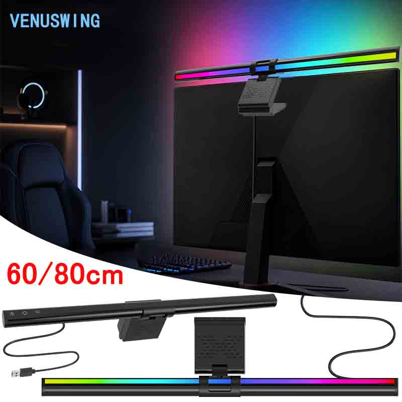 Home Office Work - Barre lumineuse pour moniteur 60/80 cm,