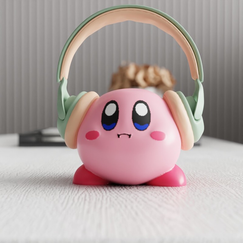 Home Office Jobs - Support pour casque MSKA Kirby, figurine