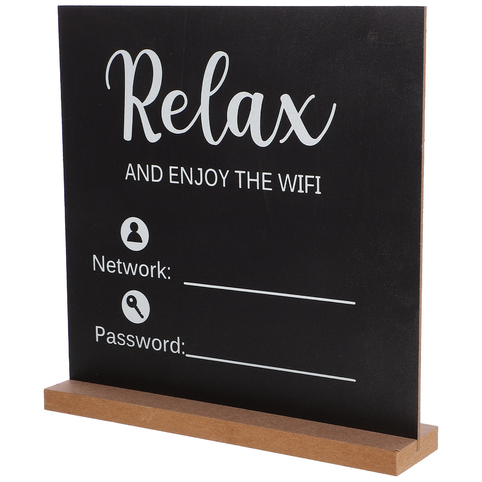 Home Office Updates - Panneau WiFi en bois, facile à