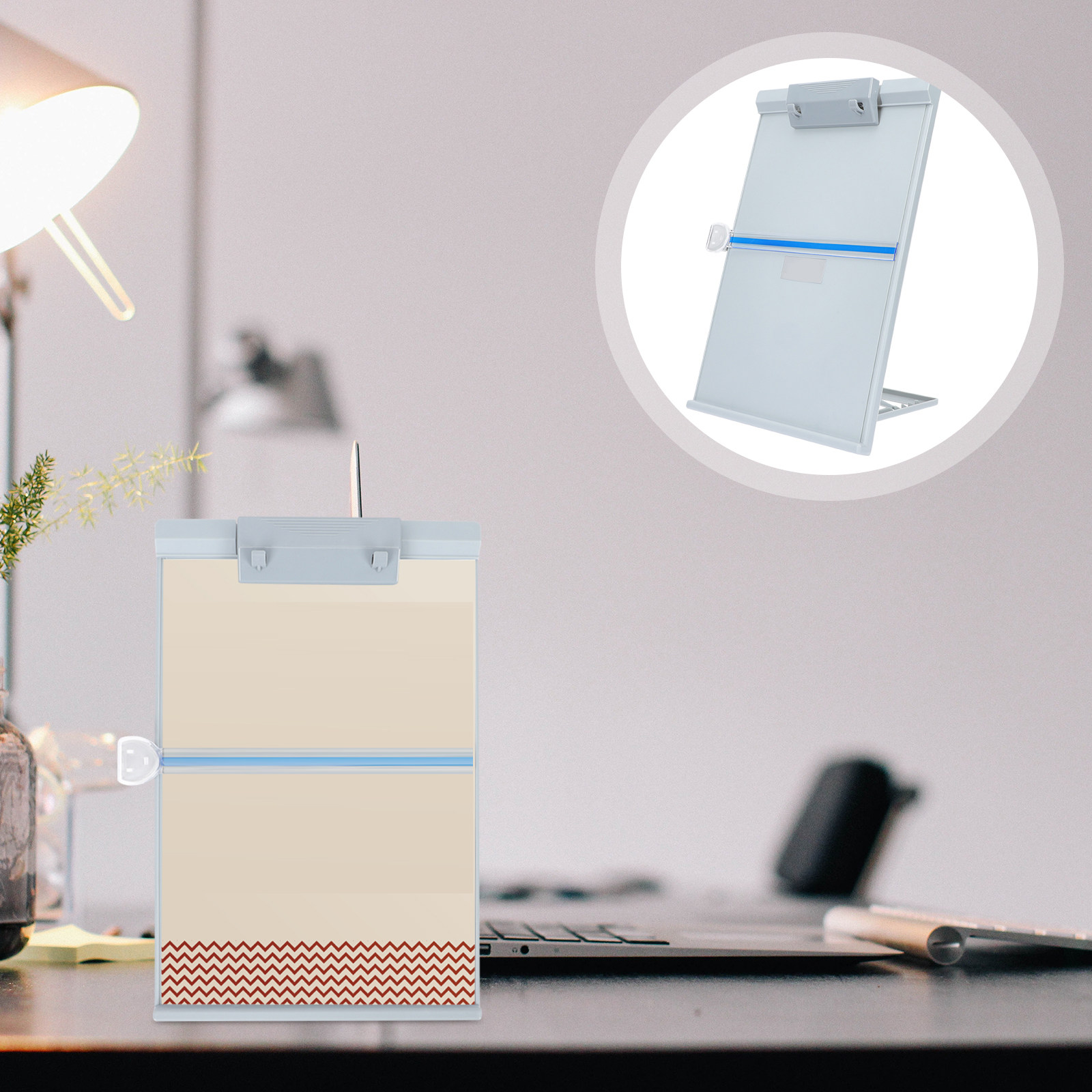 Document Holder Stand - Porte-documents léger en plastique, support de