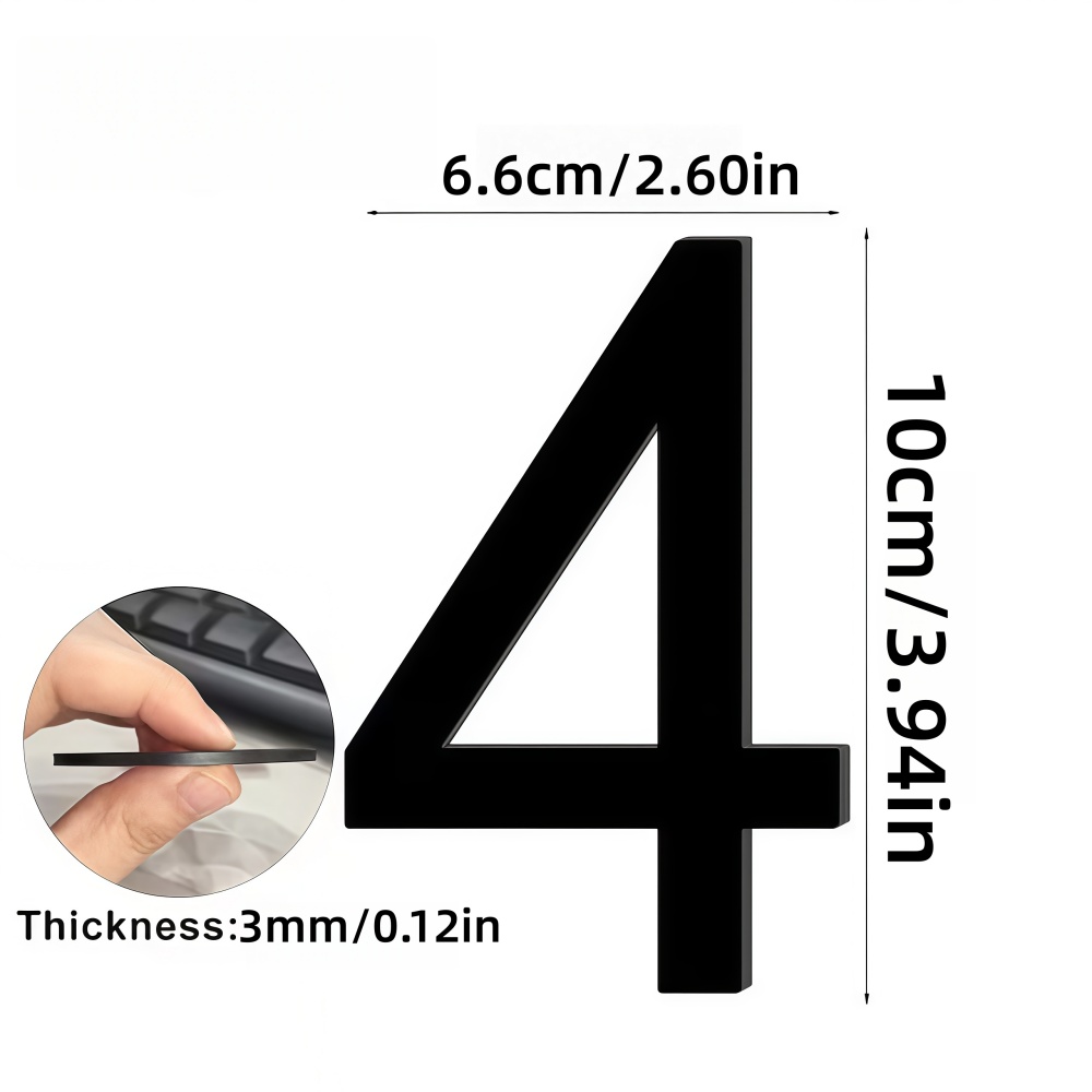 Autocollants numériques 3D aut - Home Office Number avis et prix