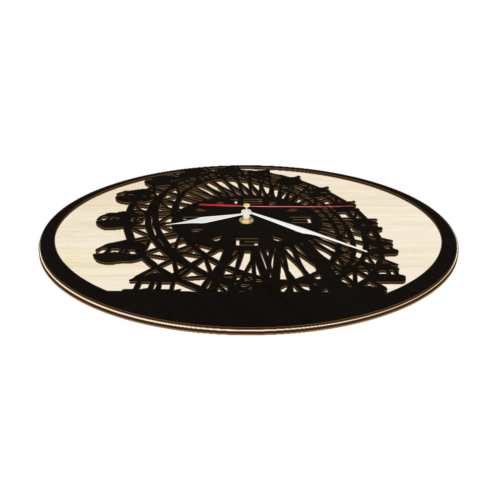 Horloge murale en bois naturel - Home Office England avis et prix