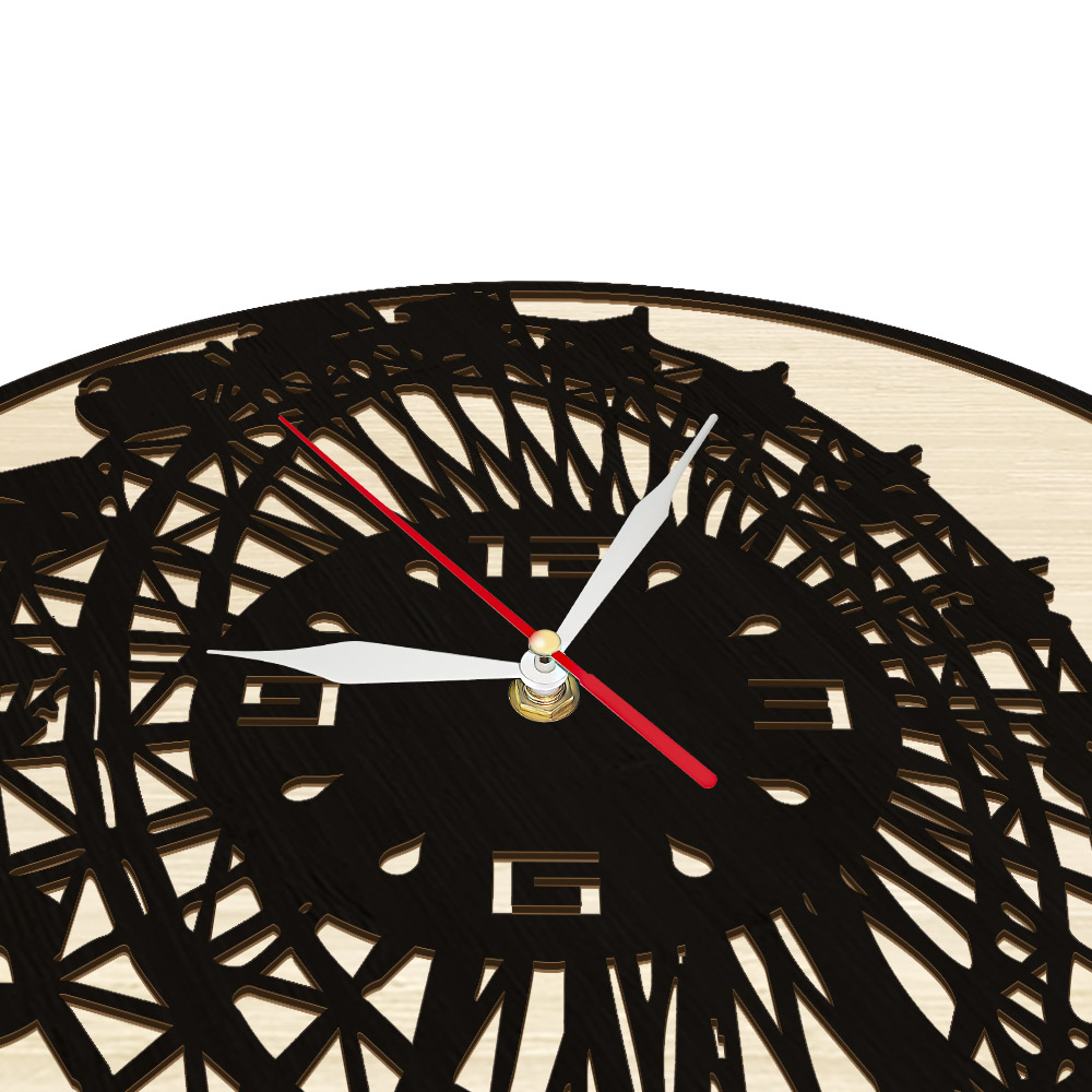 Horloge murale en bois naturel - Home Office England avis et prix