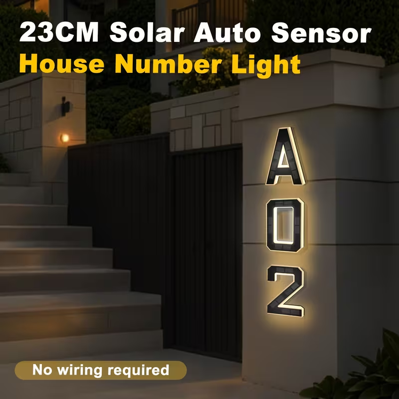 Panneau d'adresse LED solaire  - Home Office Number avis et prix