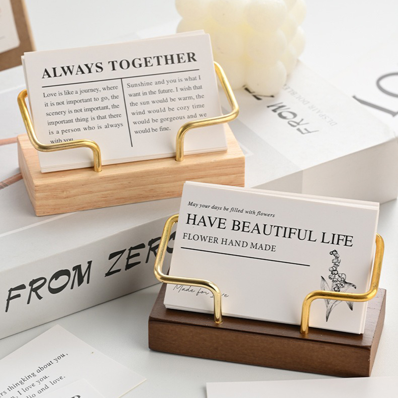 Porte-cartes de visite en bois - Document Holder Stand avis et prix