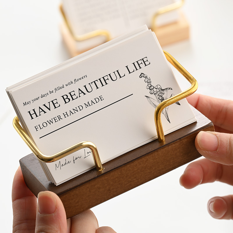 Porte-cartes de visite en bois - Document Holder Stand avis et prix