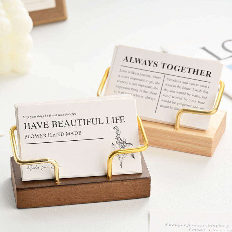 Porte-cartes de visite en bois - Document Holder Stand avis et prix