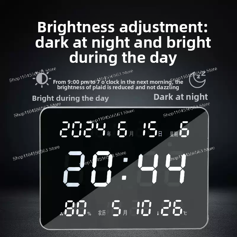 Horloge murale numérique avec  - Home Office Updates avis et prix