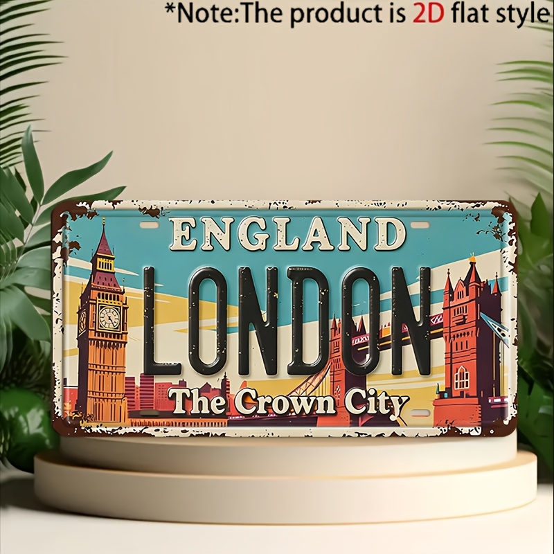 Panneau en étain The Crown Cit - Home Office England avis et prix
