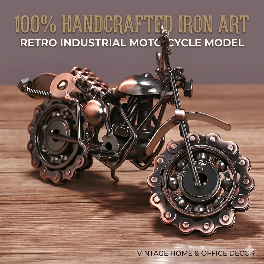 Modèle de moto en fer fait mai - Home Office Industrial Style avis et prix