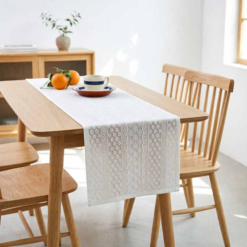 Chemin de table blanc élégant  - Home Office News avis et prix