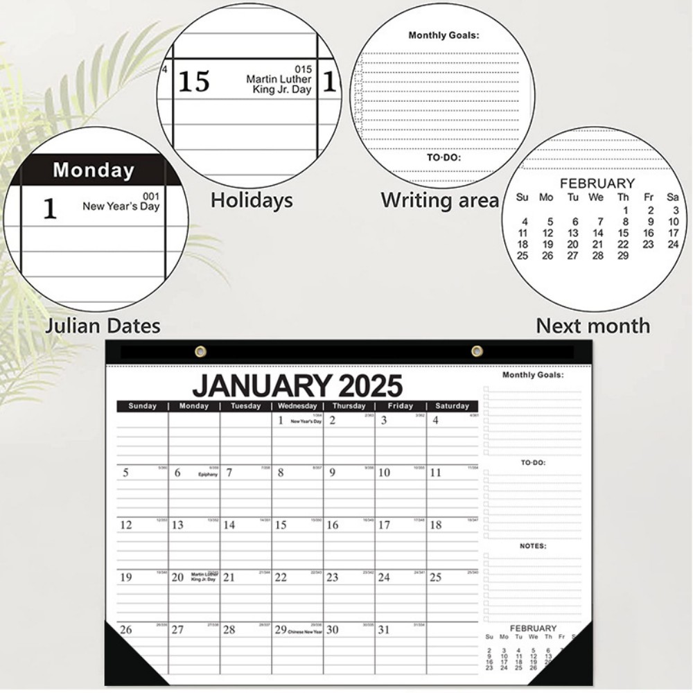 Calendrier mural anglais pour  - Home Office 2024 avis et prix