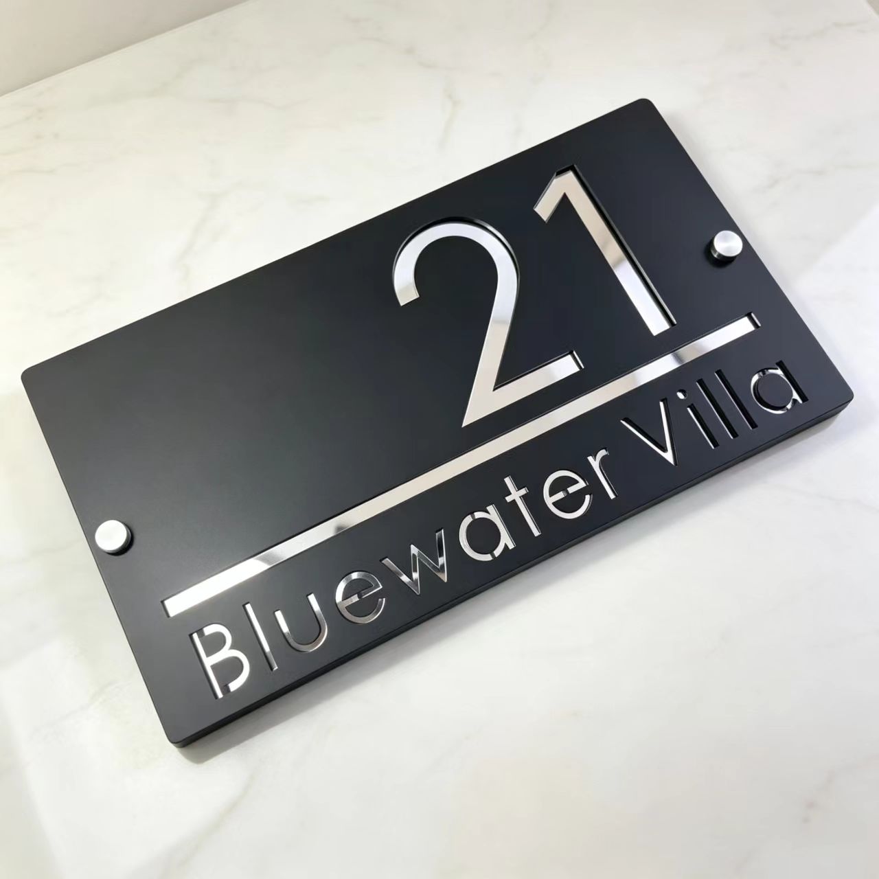 Panneaux personnalisés en acry - Home Office Number avis et prix