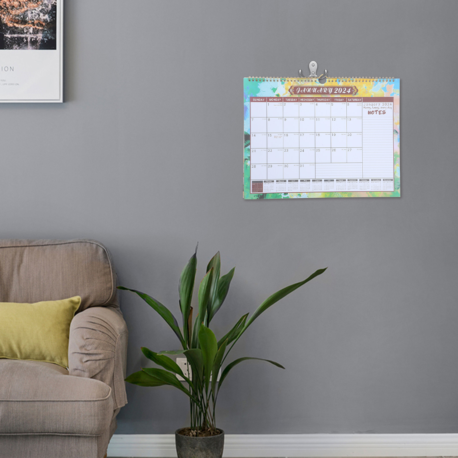 Calendrier mural grand format  - Home Office 2024 avis et prix