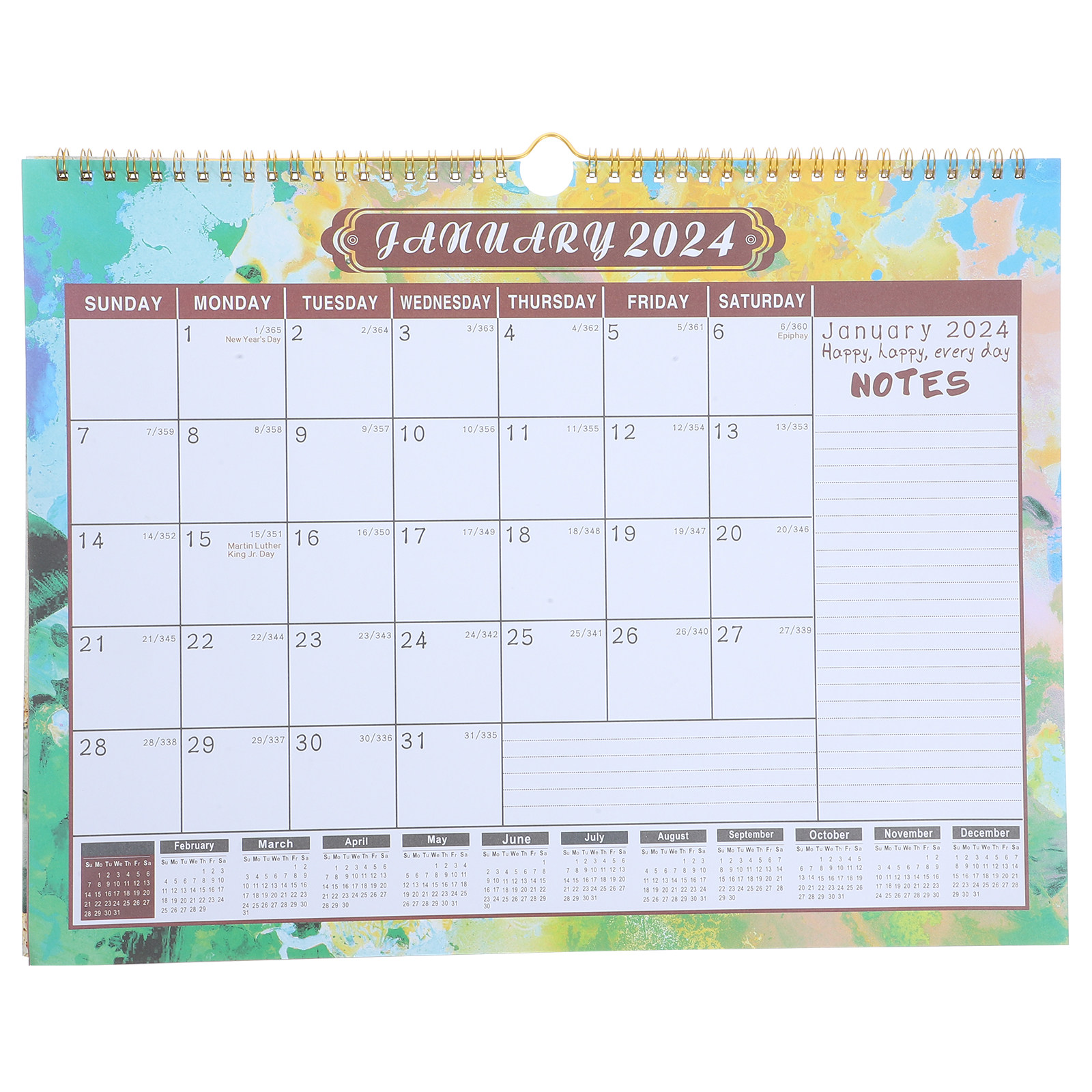 Calendrier mural grand format  - Home Office 2024 avis et prix