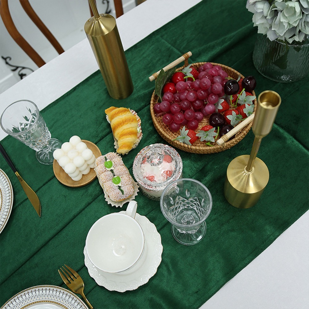Chemin de table en velours ver - Home Office News avis et prix