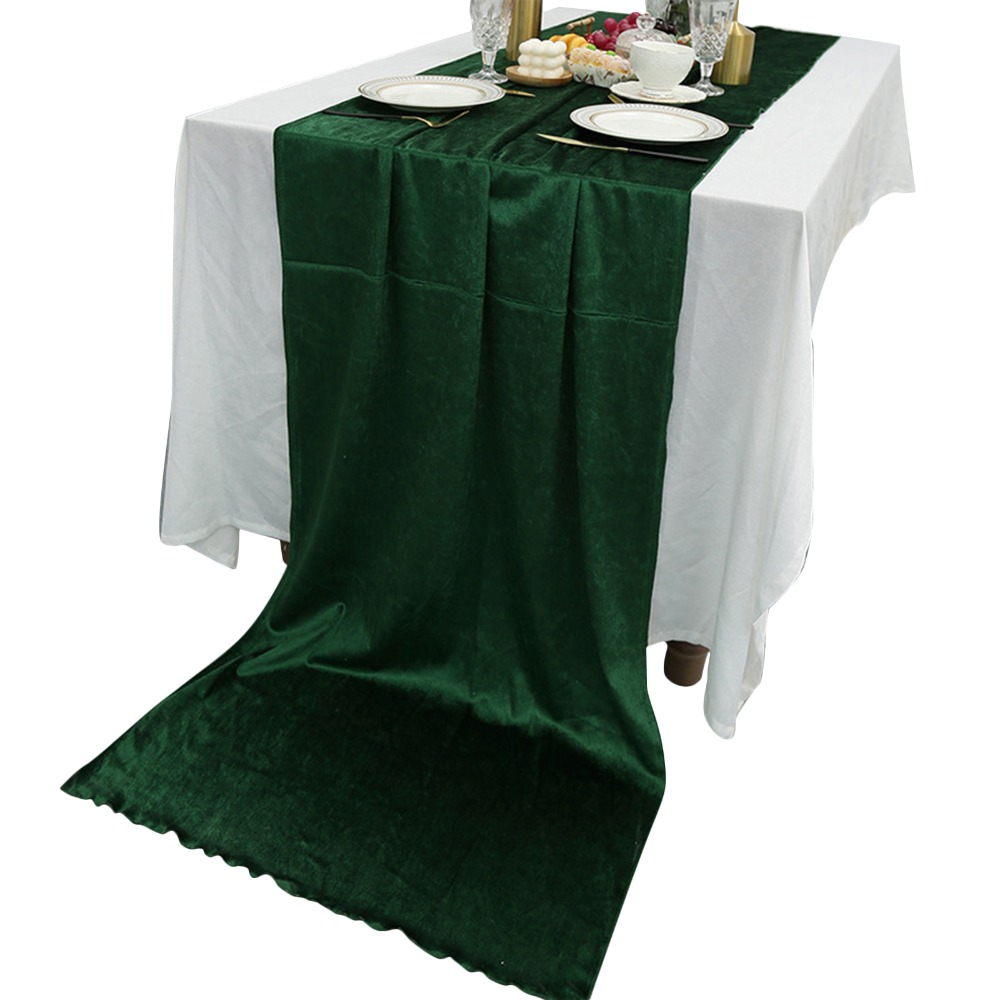 Chemin de table en velours ver - Home Office News avis et prix