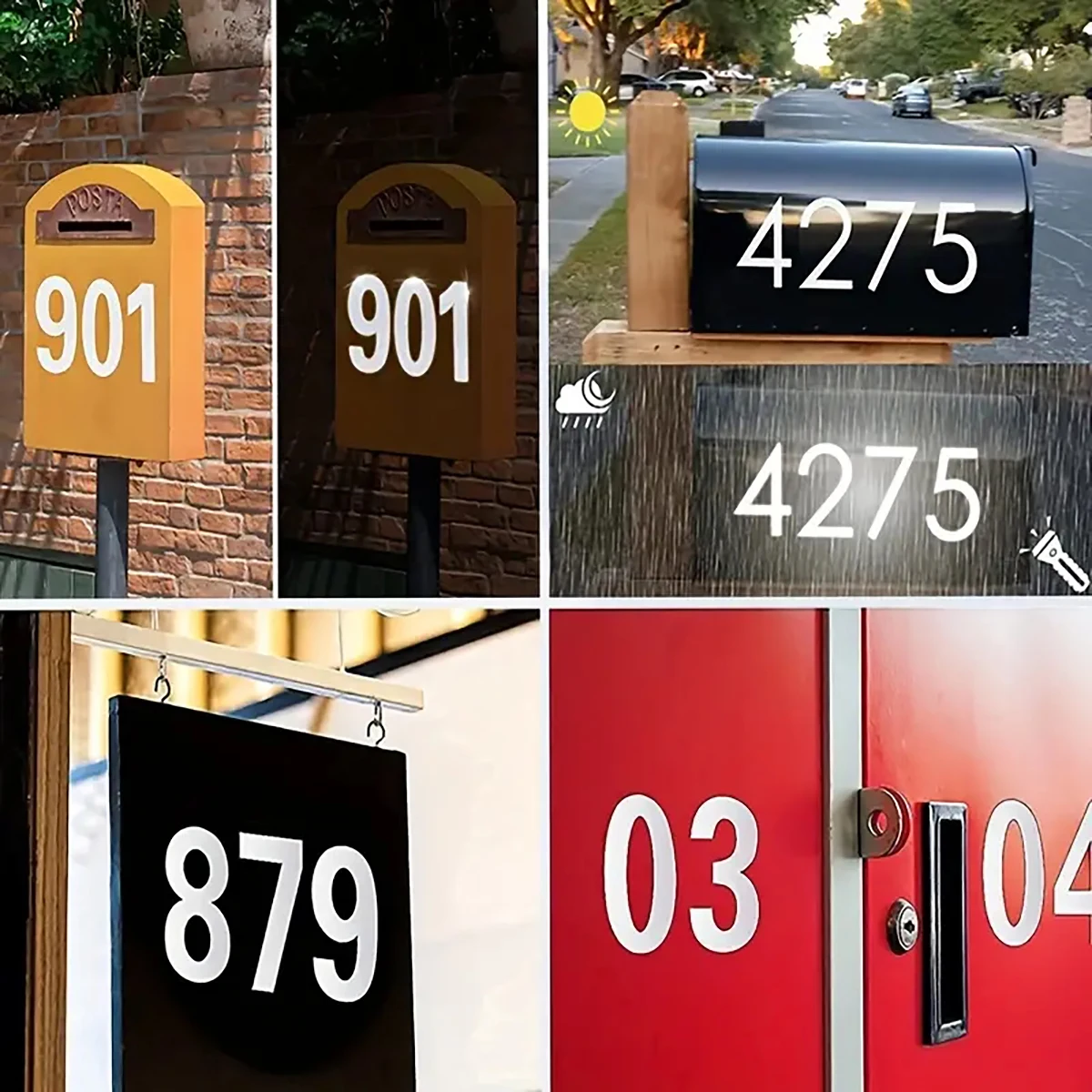 Autocollants numériques réfléc - Home Office Number avis et prix