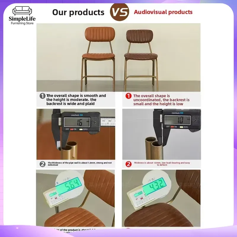 Chaise de salle à manger rétro - Home Office Industrial Style avis et prix